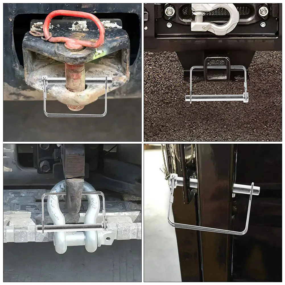 

6 шт. усиленных фиксаторов для прицепов, штифты безопасности для сцепного устройства прицепа, для надежной буксировки и транспортировки