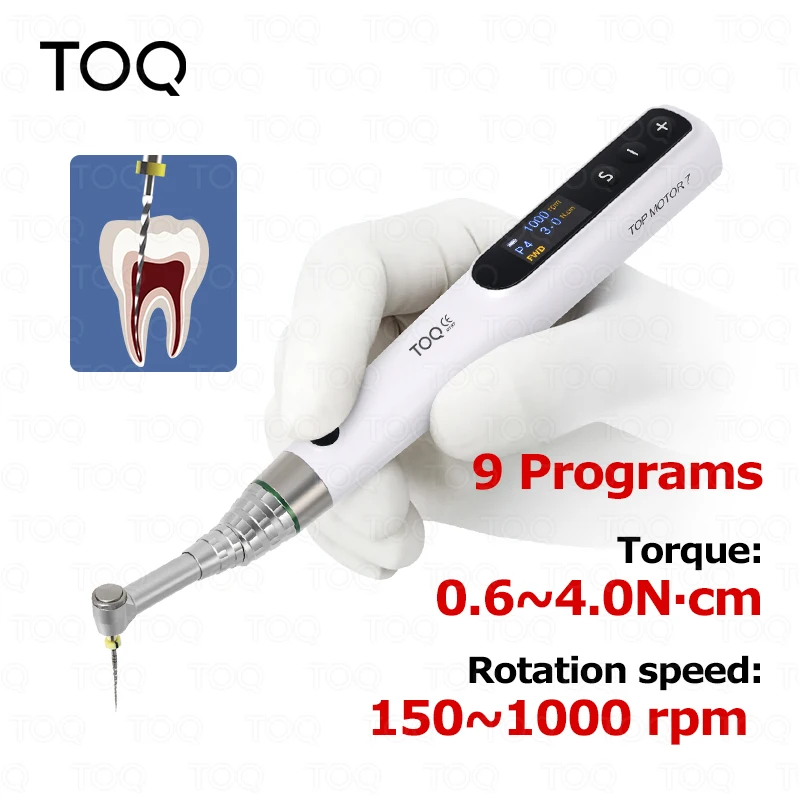 New Endo Motor 16:1 Dental Reduction Equipment Wireless Root Canal Motor with reciprocation mode Instrument Dentist Tips