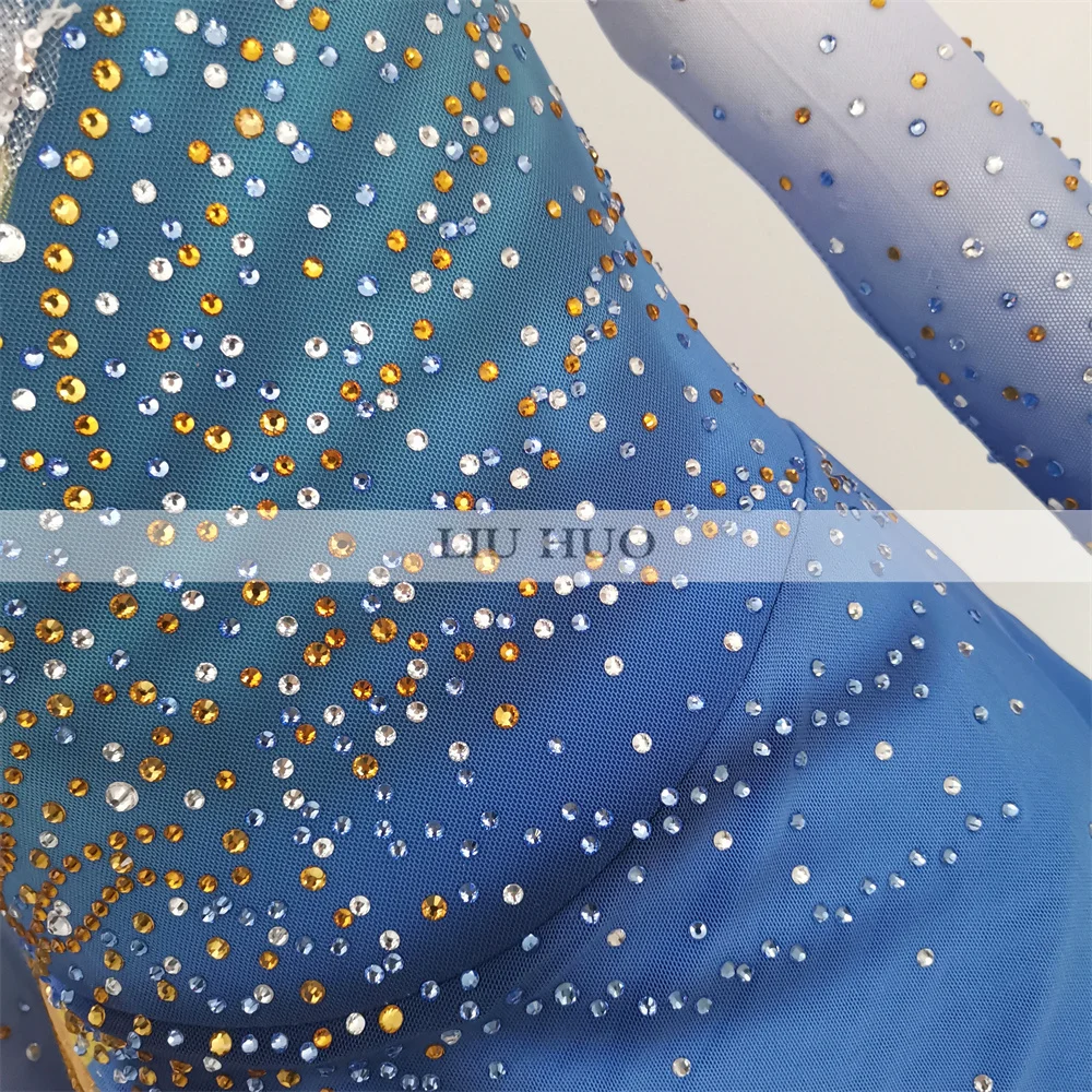 LIUHUO Eiskunstlauf-Kleid für Damen, Mädchen, Teenager, individuelles Kostüm, Leistung, Wettbewerb, Trikot, Roller, moderne Teenager, Kinder