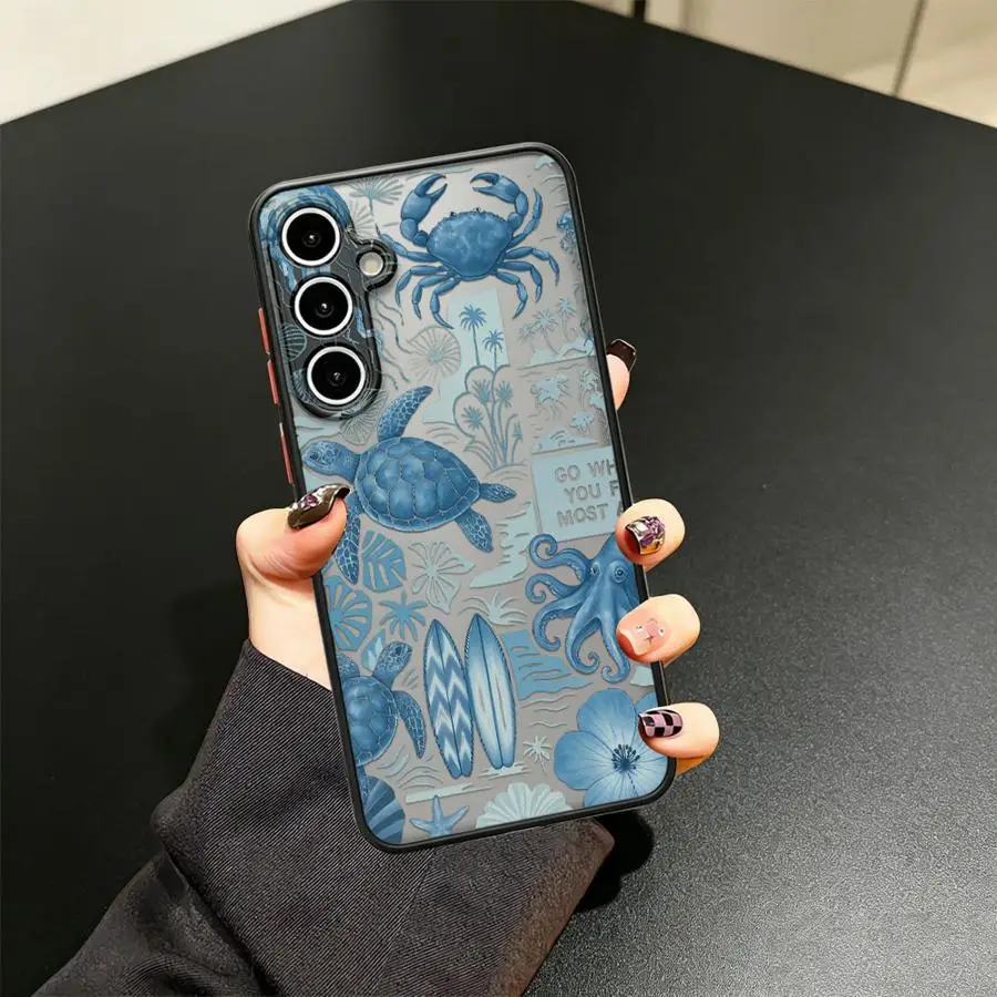 Sea Turtle Phone Cover Case for Samsung Galaxy A73 A33 A17 A52 A54 A56 A55 A14 A23 A34 A36 A35 A52S A72 A53 A16 A15