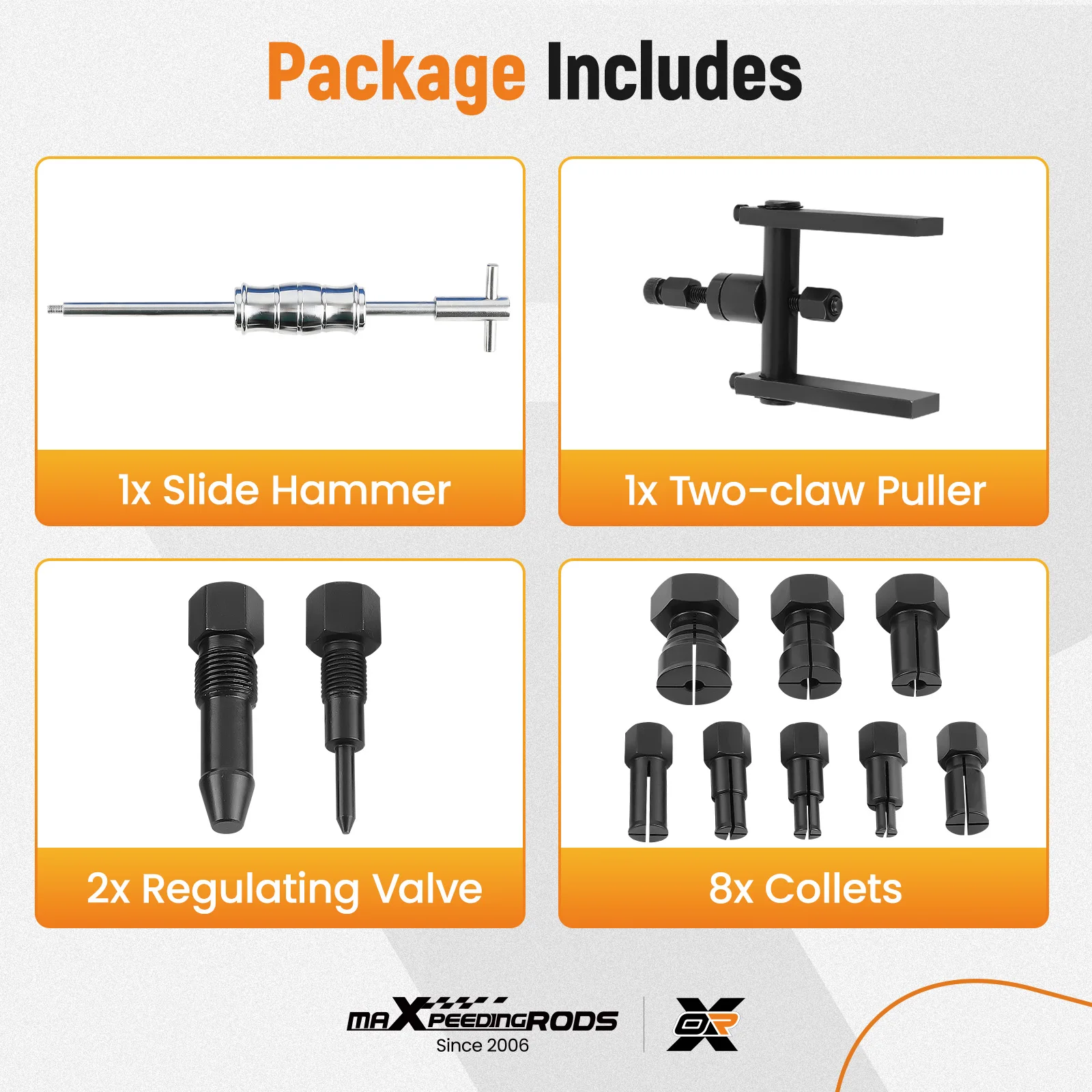 

Motorcycle Blind Inner Bearing Puller Tool Kit Inner Internal Bearing Removal US