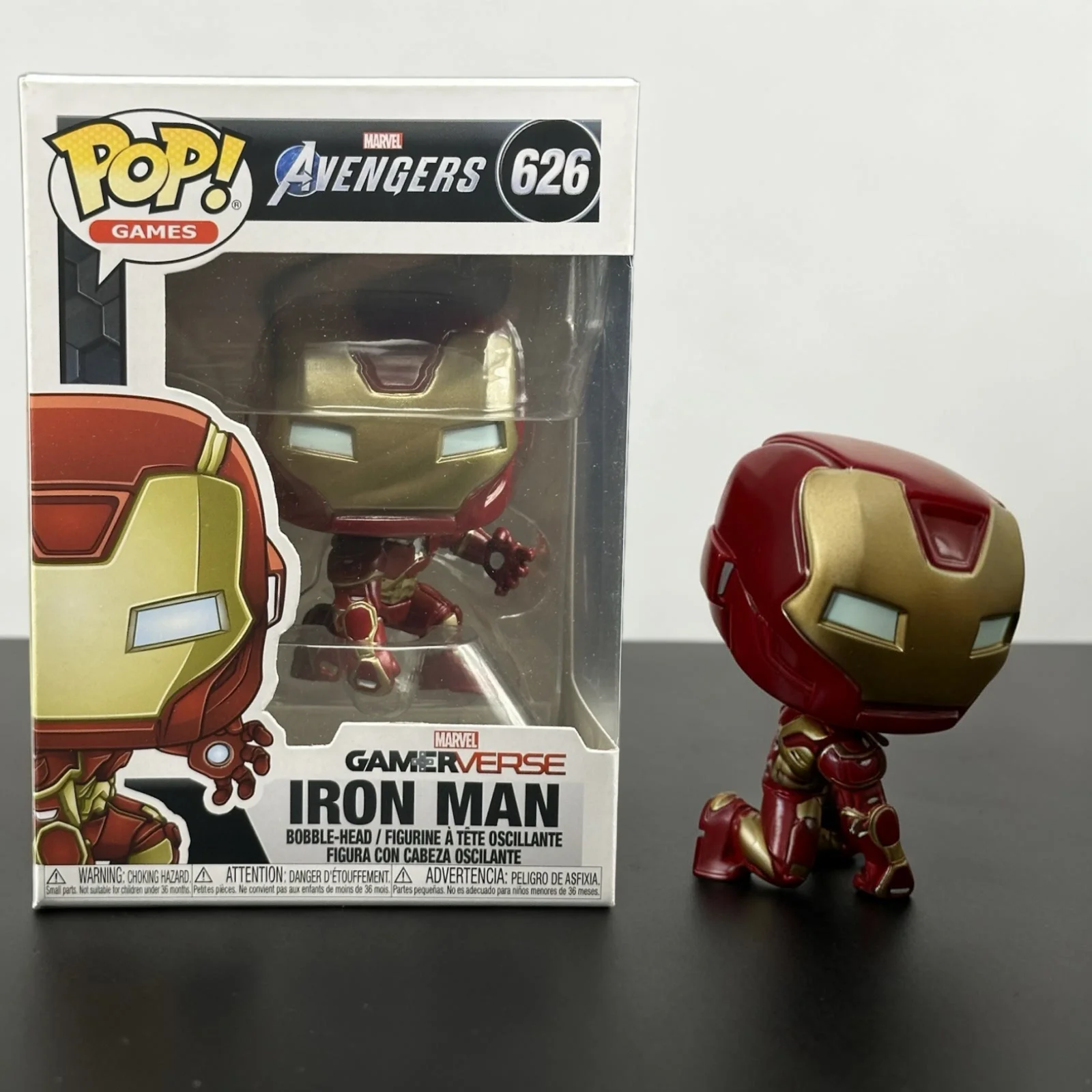 

Marvel Avengers Iron Man Figure Funko Pop #626 Official Genuine Limited Edition Adorn Figure Tony Stark Iron Man Fans Toy Gift