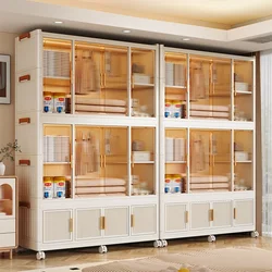 Cabinet Plastic Bedroom Furniture Folding Wardrobe Organizer Storage Locker Portable Closet Clothing Cupboard Assembly Clothes