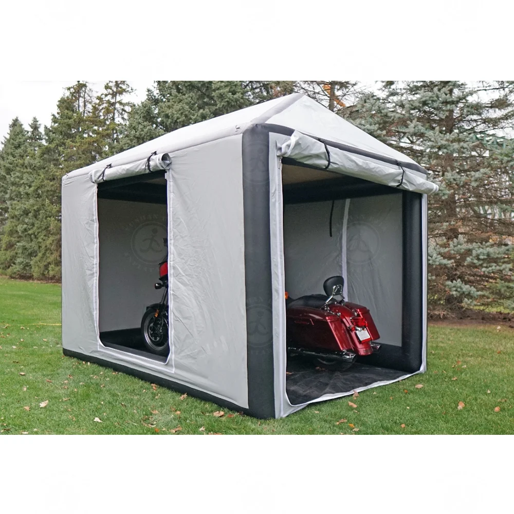 

Factory High Quality Commercial Customized Inflatable Protecting Tent for MotorBike Waterproof Cover Motorcycle Parking Tent