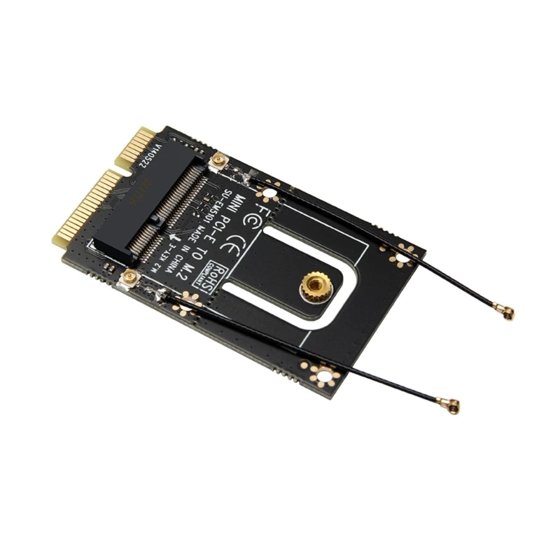 A Key to miniPCIe Adapter để gắn thẻ WiFi M.2 2230 trên cổng PCIe mini