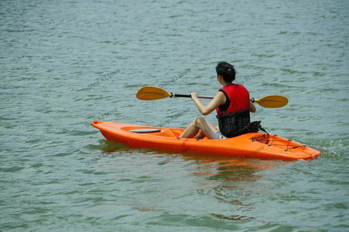 Rotomolded Double Kayak 2 + 1 Type Three-person Fishing Boat Platform Boat Hard Plastic Outdoor Ocean Boat Road Ya Leather Row