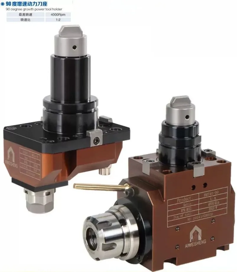 BMT Speed-increasing power tool holder ER16 BMT40/45/55 0° 90° Turning and milling compound Power head 12 workstations