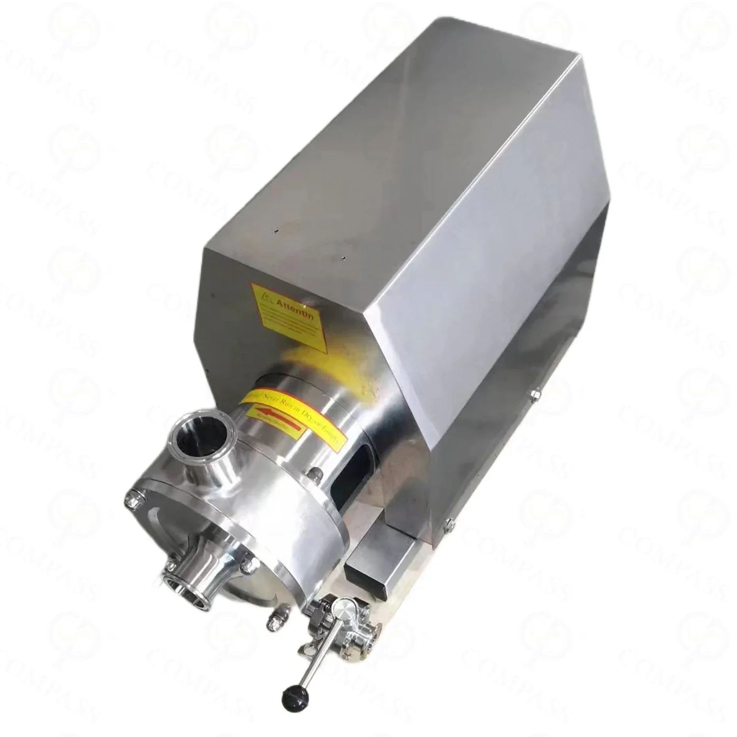 Sanitary Stainless Steel 2.2kw Pipeline High Shear Dispersing Flange Emulsion Pump for Food Cosmetics Pharmaceutical Industry