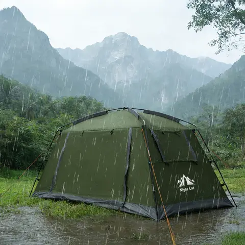 Night Cat Backpacking Tent for Camping: Portable 1-2 Person Hiking Waterproof Tent Quick Setup and Compact for Outdoor Festivals