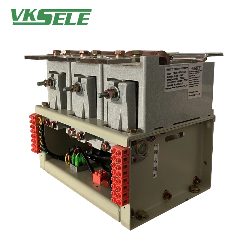 VKSELE AC Vecuum Contector CKJ Series 3-Pole High Current Electromagntic Motor Control Contactor Compliant with GB/T 14048.4