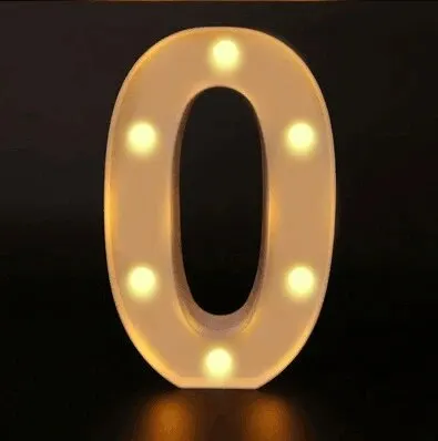 Nummerletterlamp Lichtgevend Alfabet Led-Verlichting Versiering Nachtlampje Voor Thuis Bruiloft Verjaardag Kerstfeest Decoratie