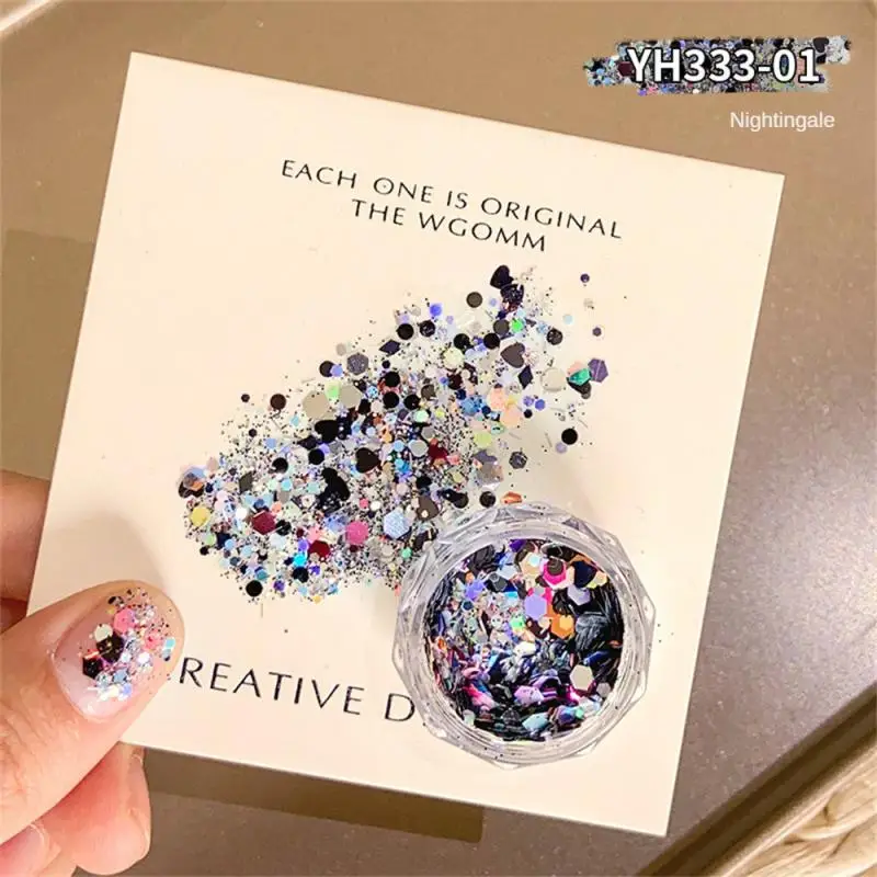 Wysokiej jakości materiałowe cekiny do paznokci nietoksyczne i bezpieczne cekiny wybuchowe jednolity kolor długotrwałe cekiny do zdobienia paznokci