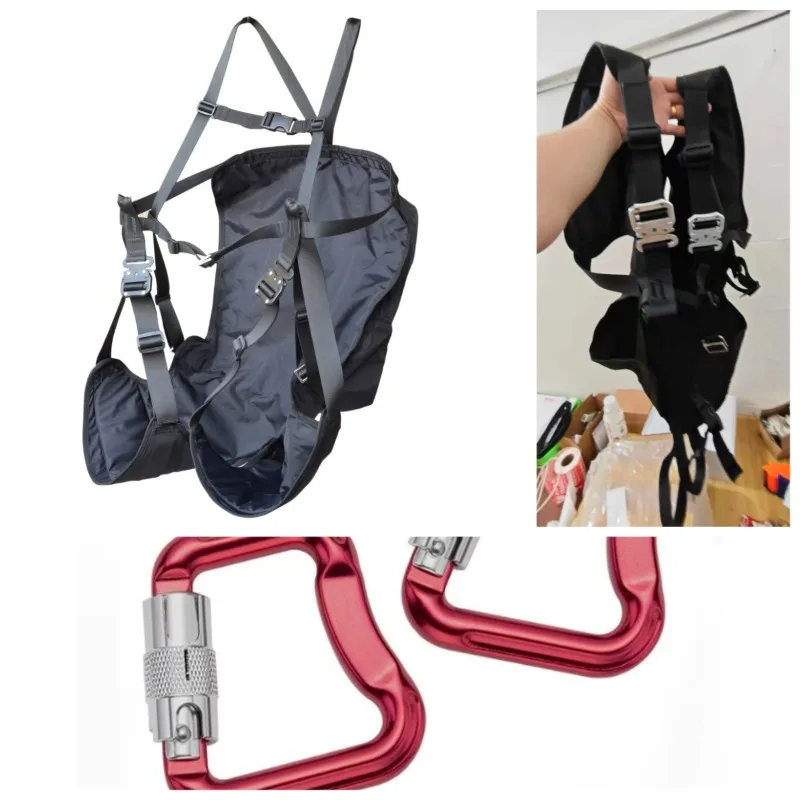Split Leg Paragliding Training Harness Ultra Light Anti Flip Ground Handling Sling Bag for Slope Training