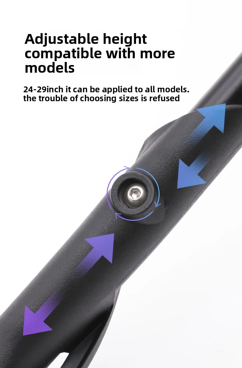 Fahrrad-Fußstütze aus Aluminiumlegierung, verdickt und verstärkt, universell einsetzbar, rutschfest, Fahrradzubehör – Detail 6
