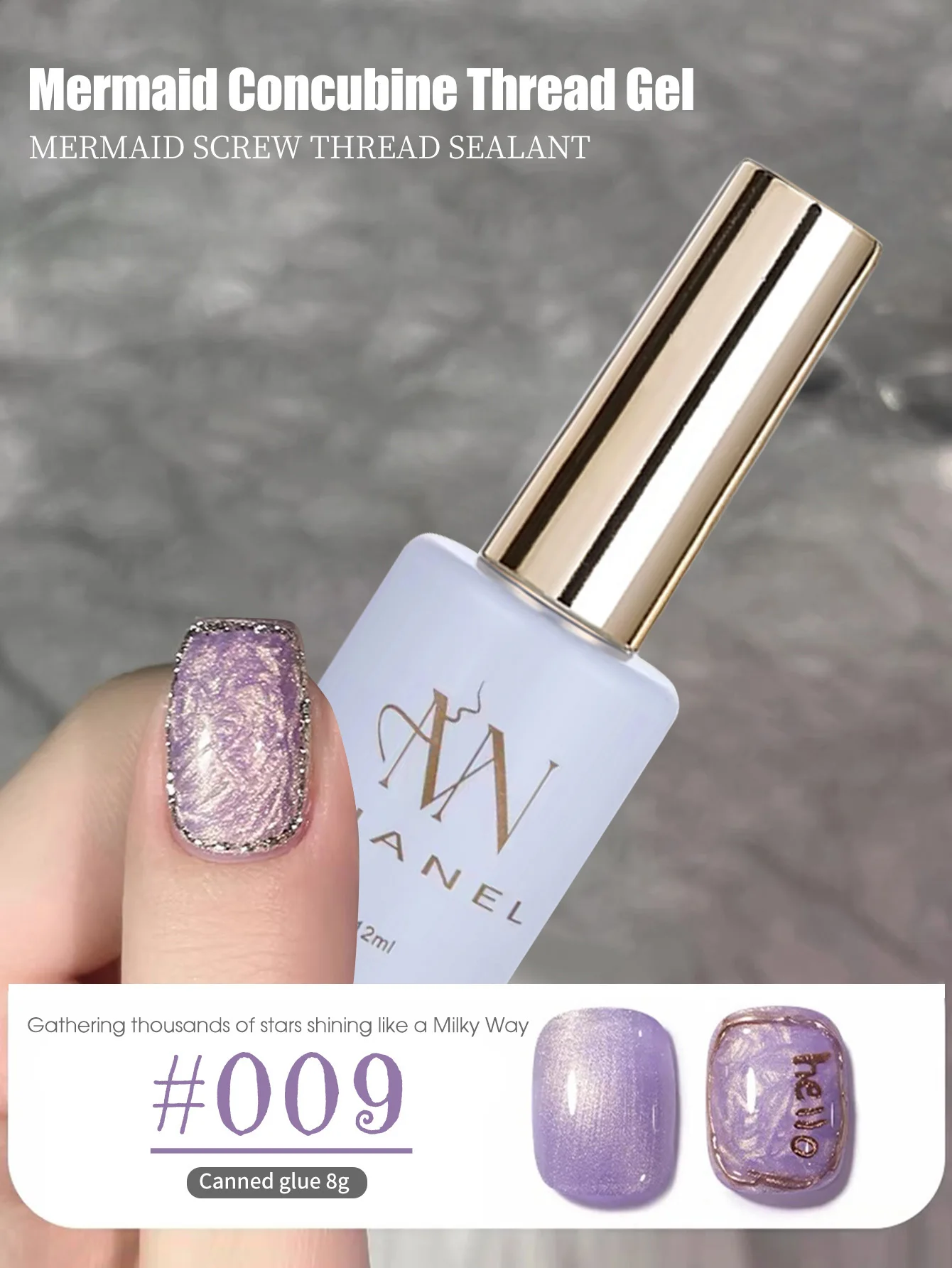 MIANEL 12ML Perlmutt-Meerjungfrauen-Schimmer-Gel-Nagellack 2026 Frühling-Sommer-Kollektion Feiner Glitzer Aurora Perl-Nagelkunst – Detail 39