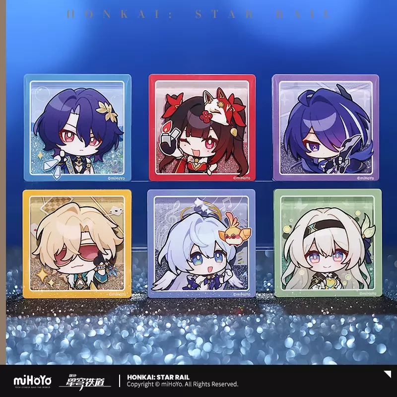 

Presale Sunsyea Honkai Star Rail Official Merch miHoYo Original Authentic PMZLG Refrigerator Magnet Aventurine Acheron Firefly