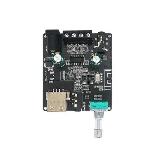 Imagen 2 del producto AMPLIFICADOR DE POTENCIA Bluetooth 5,0, 2x50W, Audio Clase D, 10W ~ 200W, reproductor de música inalámbrico estéreo HiFi, Mini tarjeta de sonido USB, aplicación Digital AMP