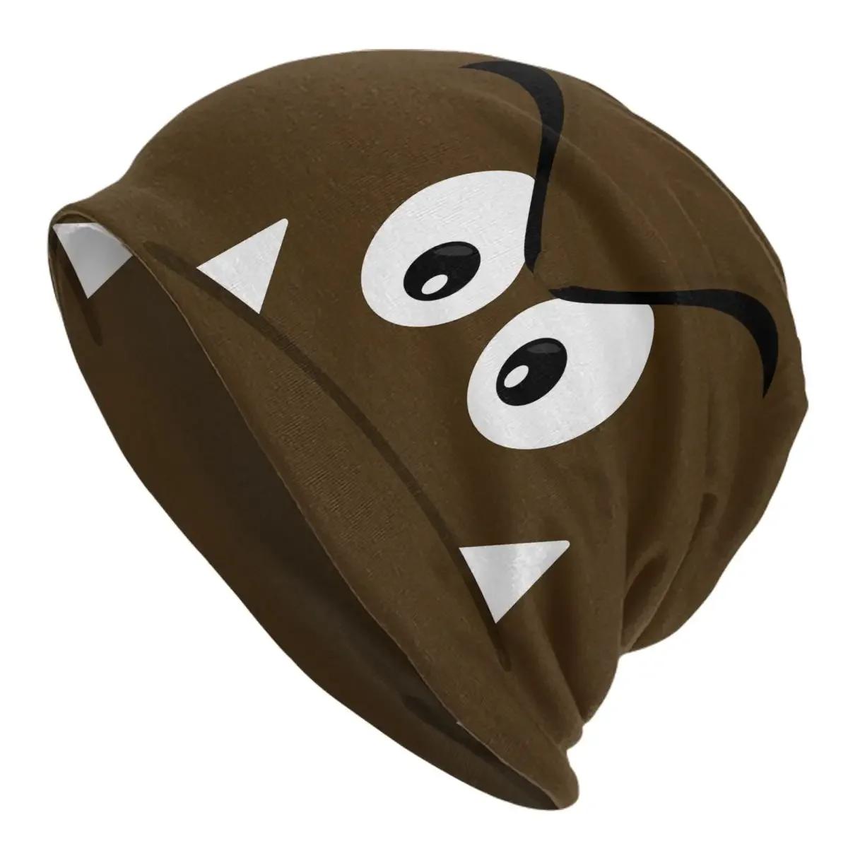 Brown Goomba Bonnet Homme Fashion Thin Hat Goombas Skullies Beanies Caps For Men Women Novelty Fabric Hats