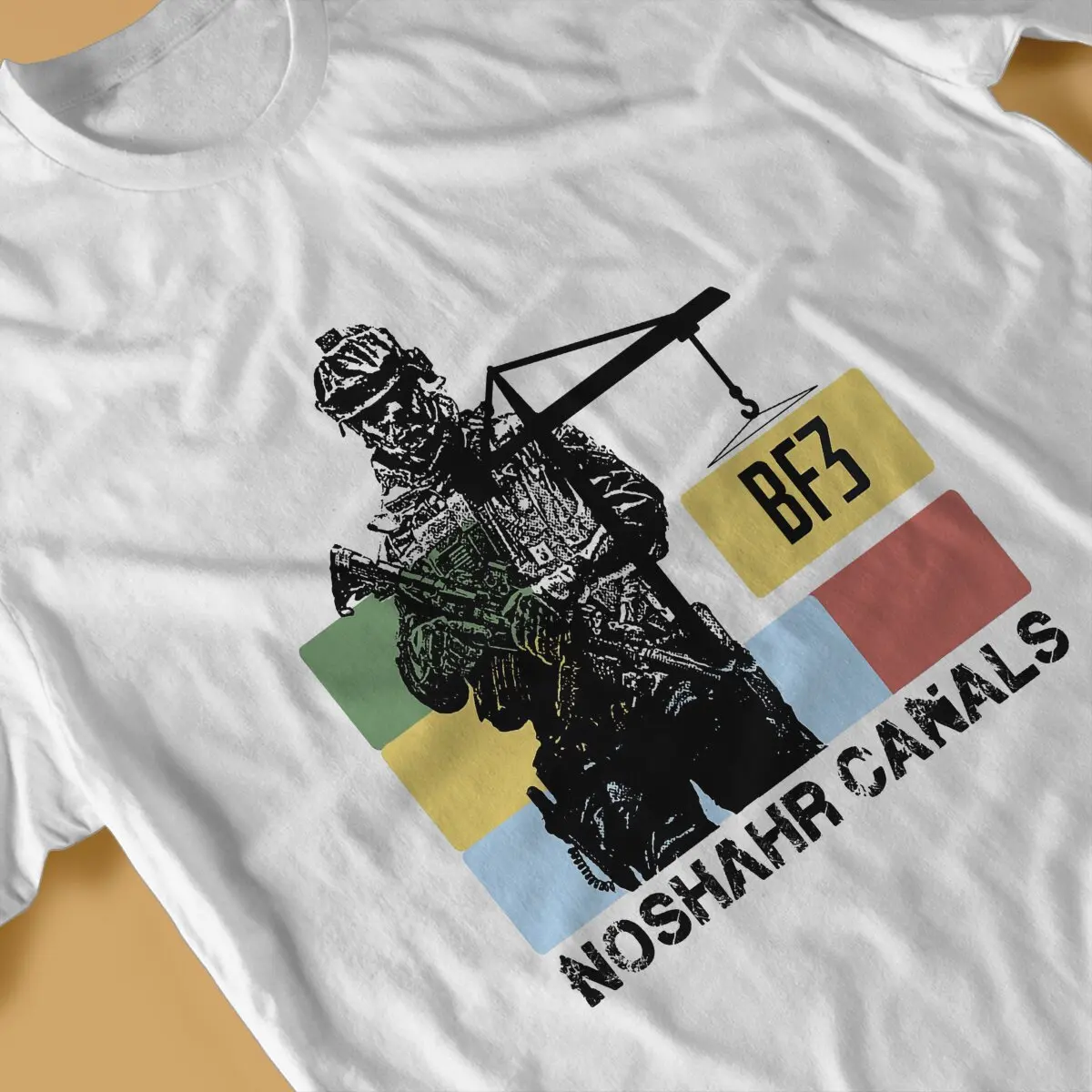 Battlefield Video Game 3 Noshahr Canals T Shirt Goth Men Tees Summer Clothing Harajuku Crewneck TShirt