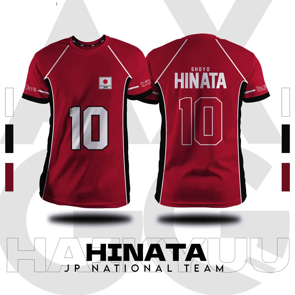 Camiseta de Verano de Manga Corta para Hombre, Diseño de Anime Haikyuu Fukurodani Rojo, Cosplay, Nueva Moda 2026, Camiseta para Mujer