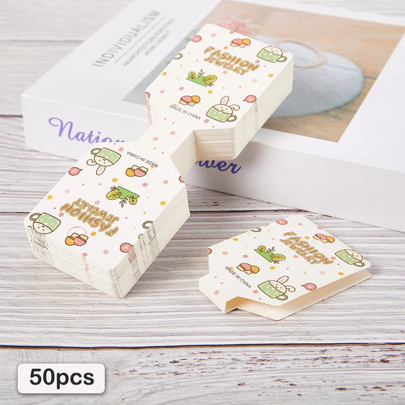 Cute Hair Rope Hair Clip Card Hair Accessories Cardboard Display Card Labels Packaging Hanging Tag Cardboard Label