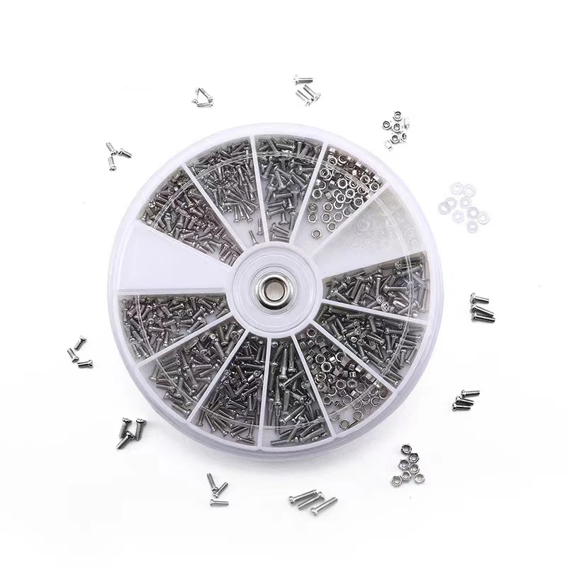 

1200 шт., аксессуары для очков, винт, коробка для аксессуаров, винт для очков, комплект винтов для домашнего ремонта очков