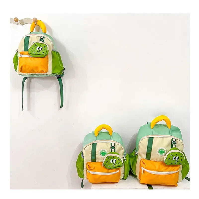 Large and Medium Small Size Trendy Children's Bags Kindergarten Nylon Lightweight Small Bookbag Boys' Universal Polyester Super