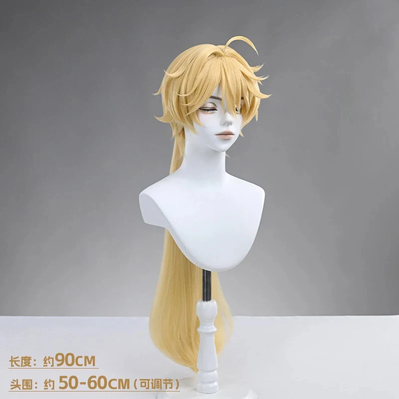 

ABC123Genshin Impact Traveler Aether Lumine Wig As Heaven and Earth Are Made Anew Cosplay Blonde For Halloween5,j'8.k/4\