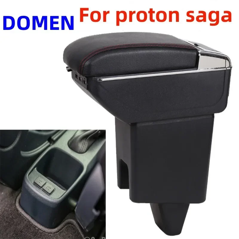 For proton saga armrest box Modification of the Central Storage Box of Special Purpose Vehicles Large Space Dual Layer USB