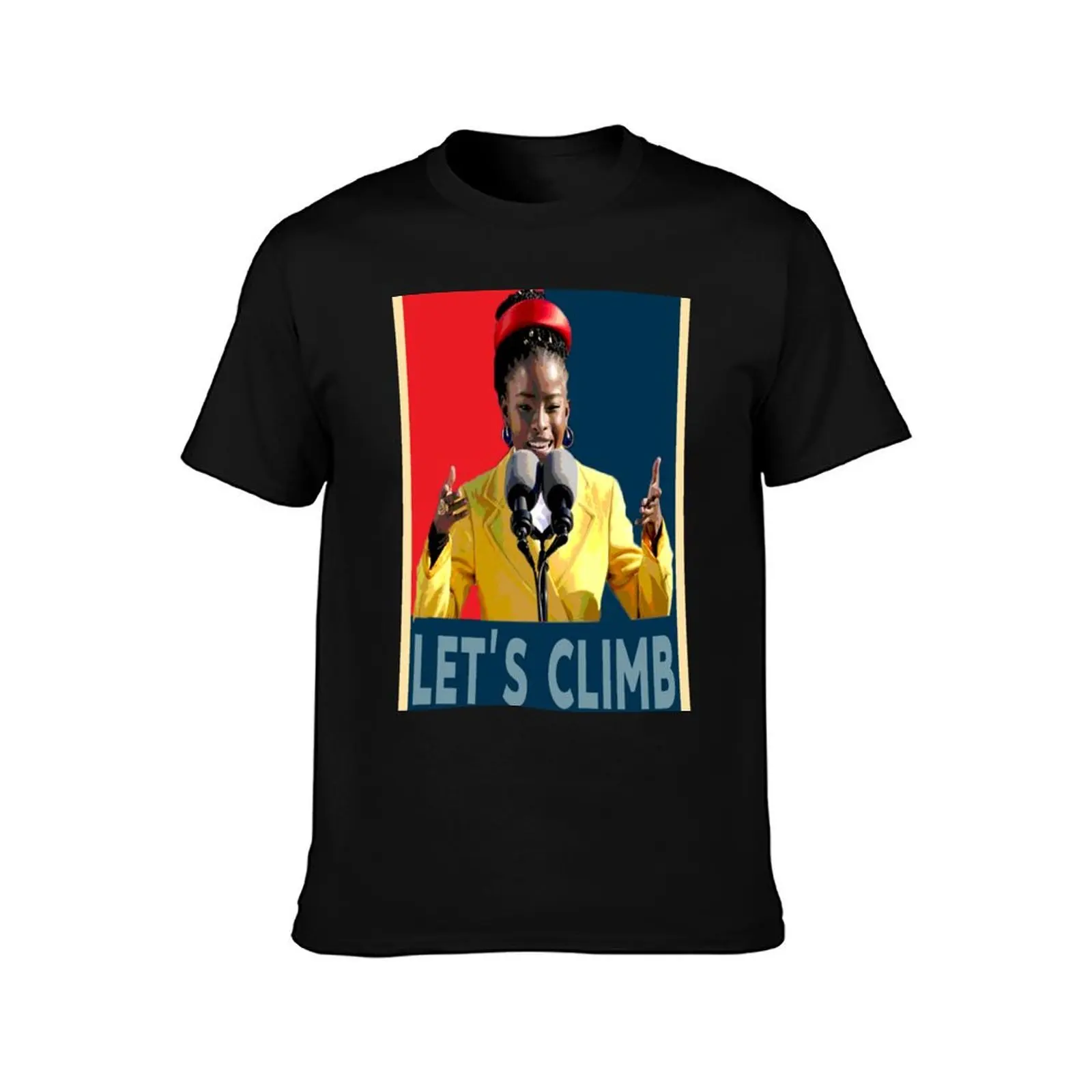 LET'S CLIMB AMANDA GORMAN T-Shirt Dry Fit Running Short Sleeve Top