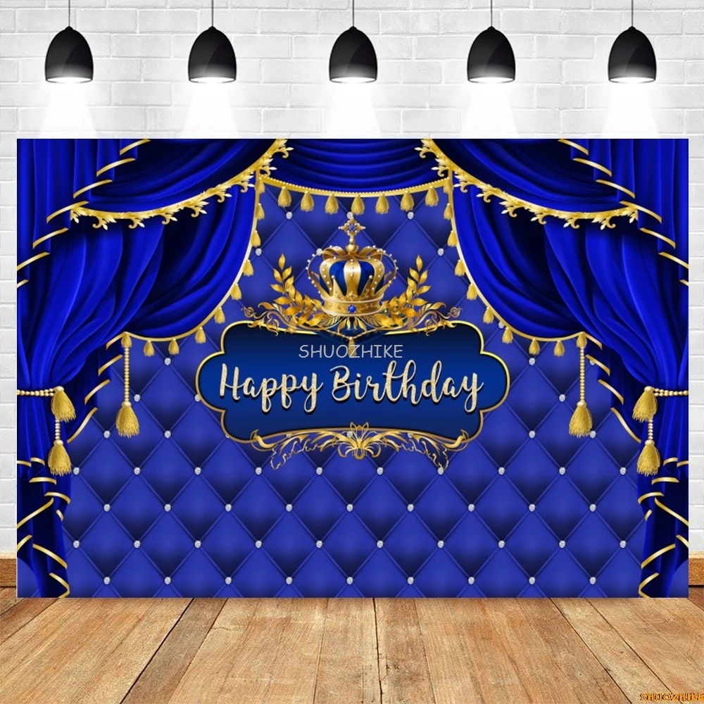 الوردي الأزرق الذهبي الستار الوليد استحمام الطفل التصوير خلفية صبي فتاة الأميرة الأمير عيد ميلاد مخصص التصوير الخلفيات