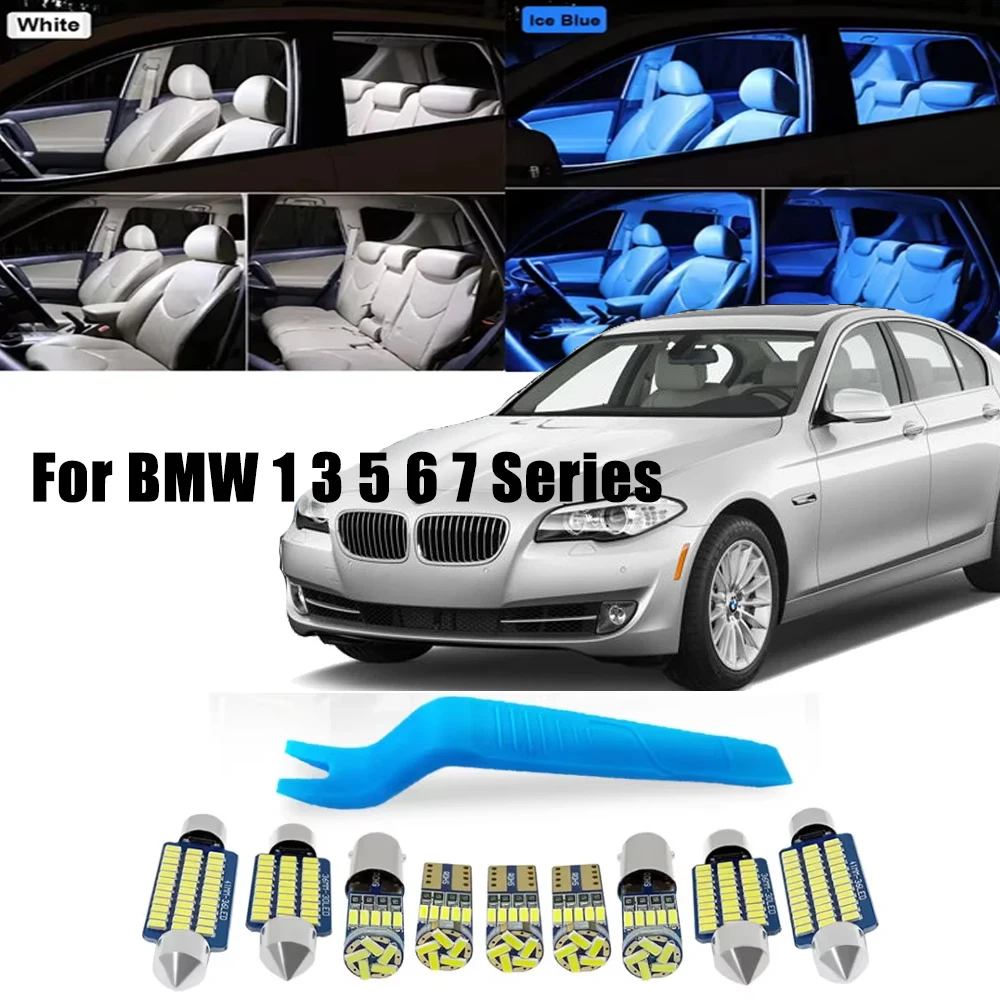 LED Interior Light Kit For BMW 1 3 5 6 7 Series E87 E81 F20 E46 E90 E91 E92 E93 E39 E60 E61 F10 F11 E63 F12 F06 E65 E66