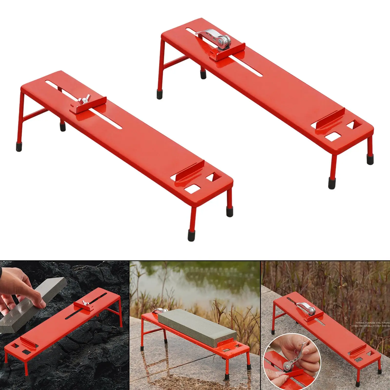 Supporto per pietra per affilare Staffa per strumento di affilatura guidata manuale Gadget da cucina Scaffale per risparmiare manodopera Scaffale fisso regolabile portatile
