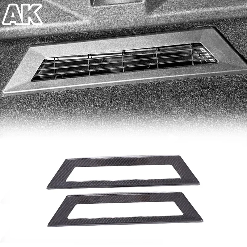 

For Tesla Cyber 2024+ Real Carbon Fiber CUnder-seat Air Vent Frame Interior Modification Car Dry Carbon Fiber Accessories