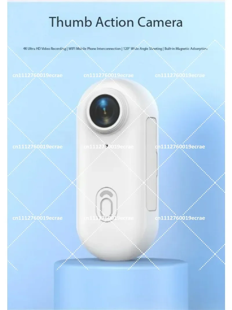 4K 128GB UHD Mini Body Camera Wearable Action Cam, Thumb Size Hands Free Recording Portable Body Worn Camera