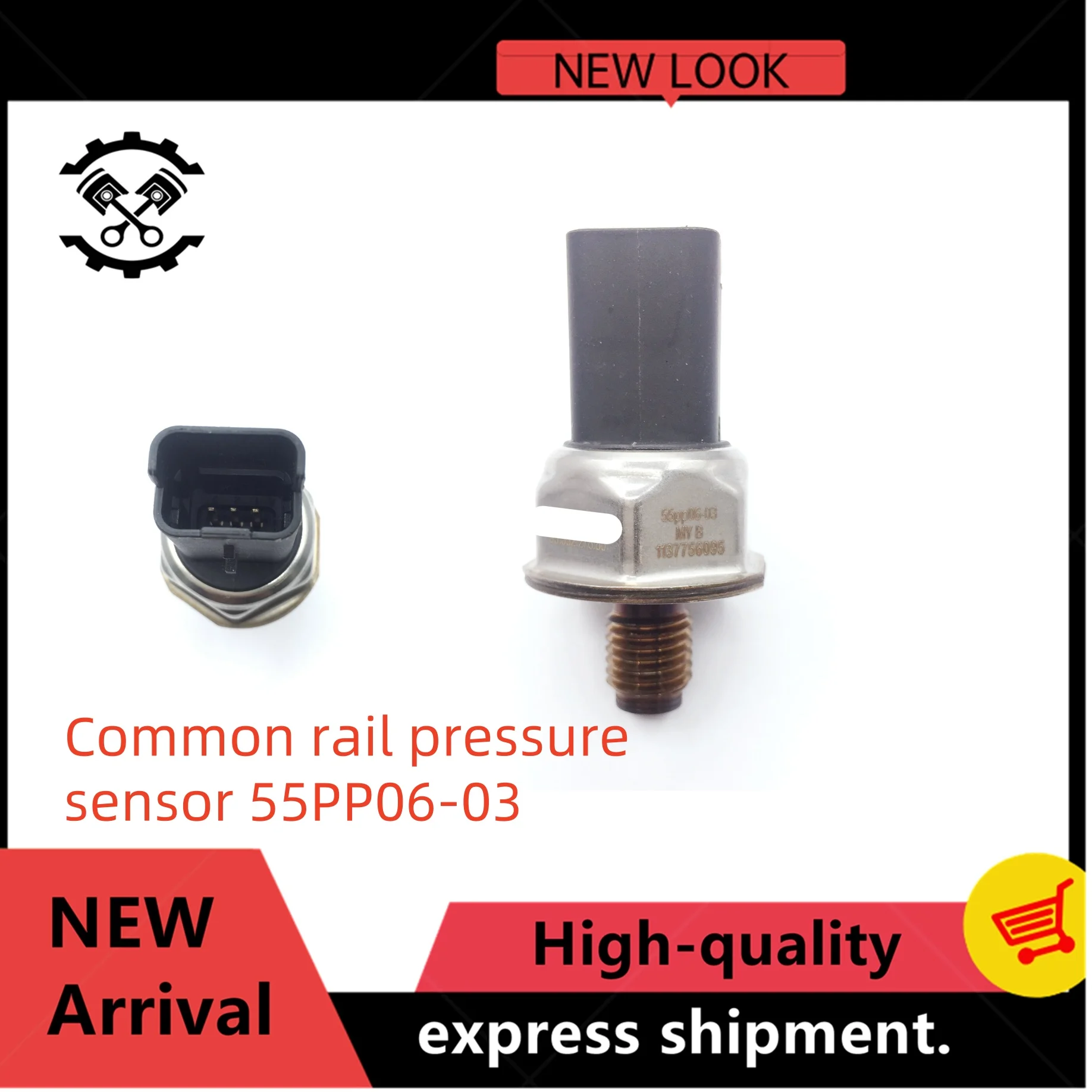 

New Fuel Rail Pressure Sensor For Ford Focus Fiesta 1.6 TDCi 2008-2014 55PP06-03
