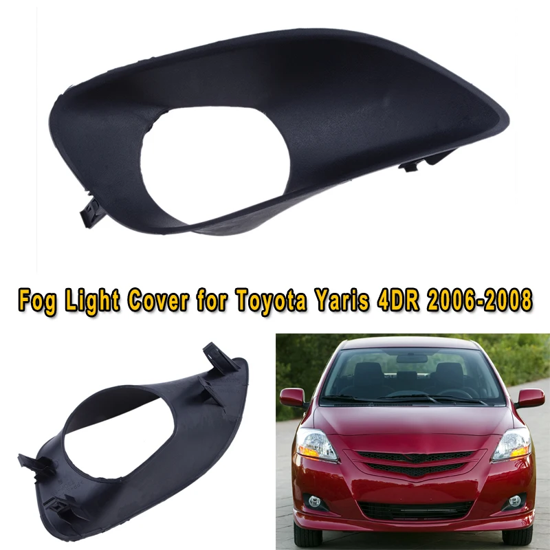 Front Bumper Fog Light Lamp Cover For Toyota Yaris Sedan 2007-2013,Car Accessories