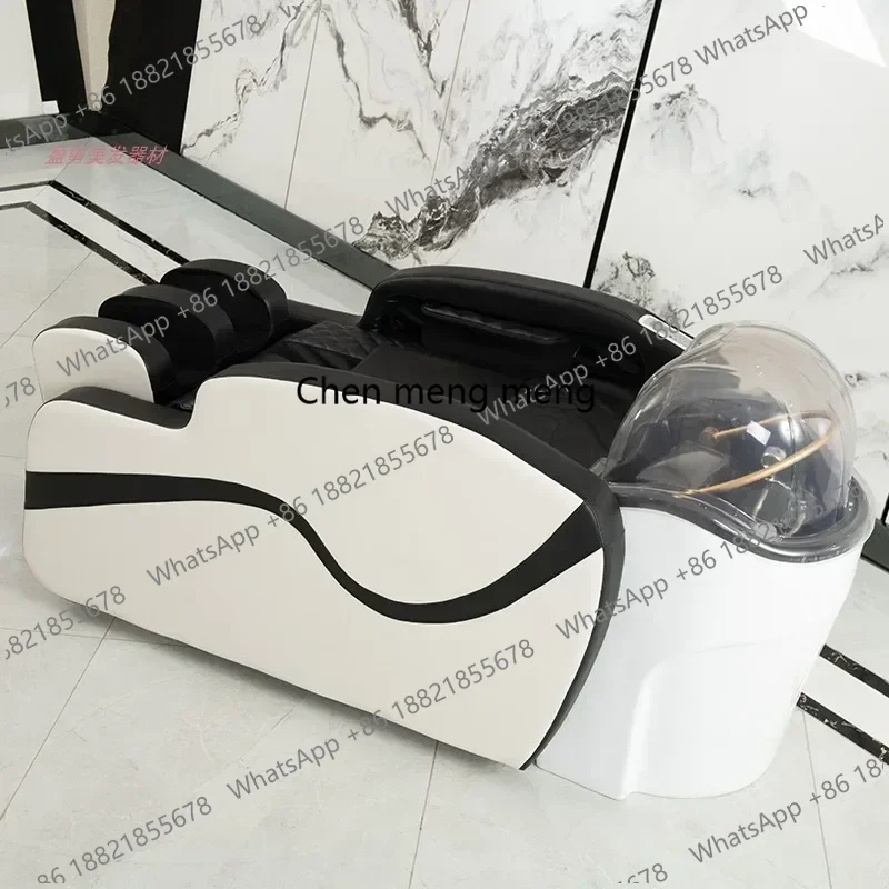 Hair Salon Power-driven Massage Shampoo Chairs Barbershop Multifunction Hairdressing Flush The Shampoo Bed Salon Furniture