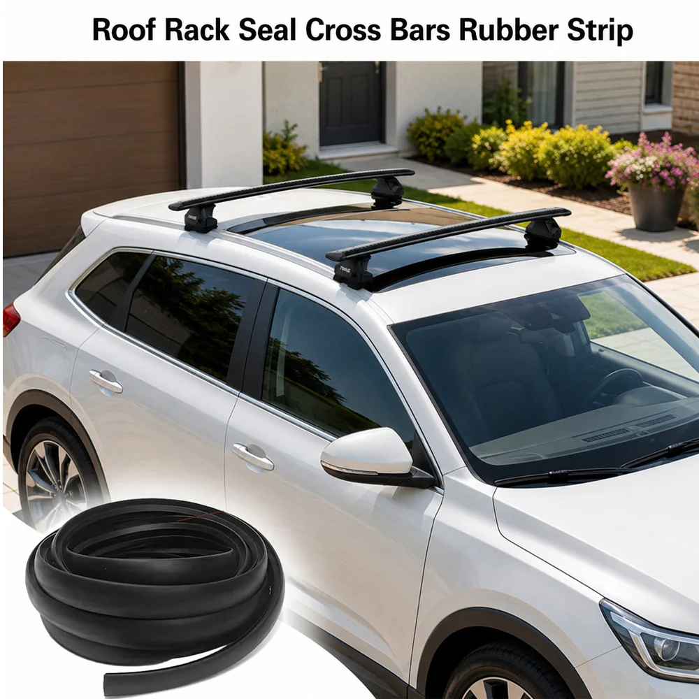 3m/4m Car Roof Rack Rubber Sealing Strip Black Rubber For Thule WingBar/Aeroblad/Pioneer Platform Top Rod