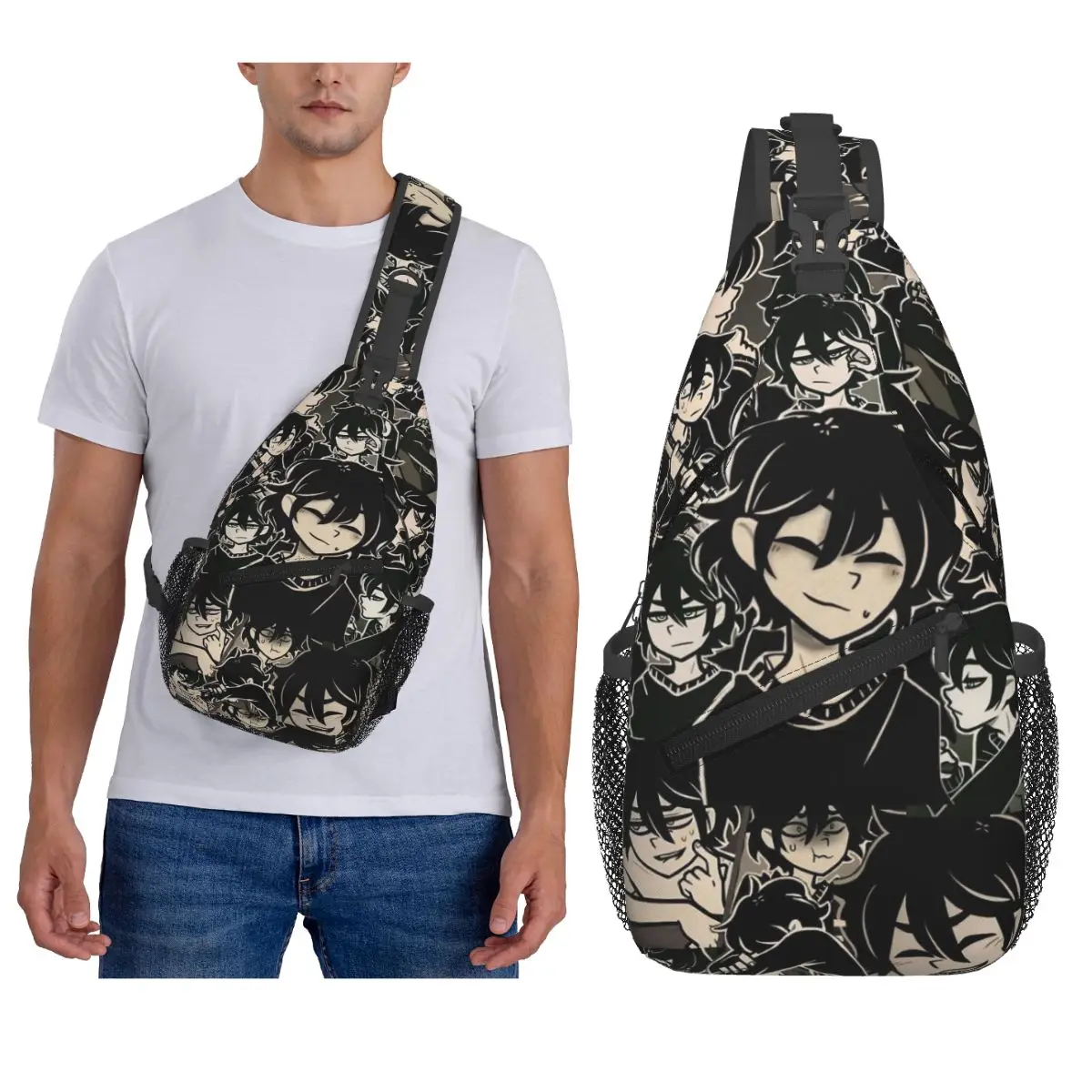 

Ashley And Andrew The Coffin Of Andy And Leyley Нагрудная сумка Мужской рюкзак через плечо Нагрудная сумка Походная сумка на плечо