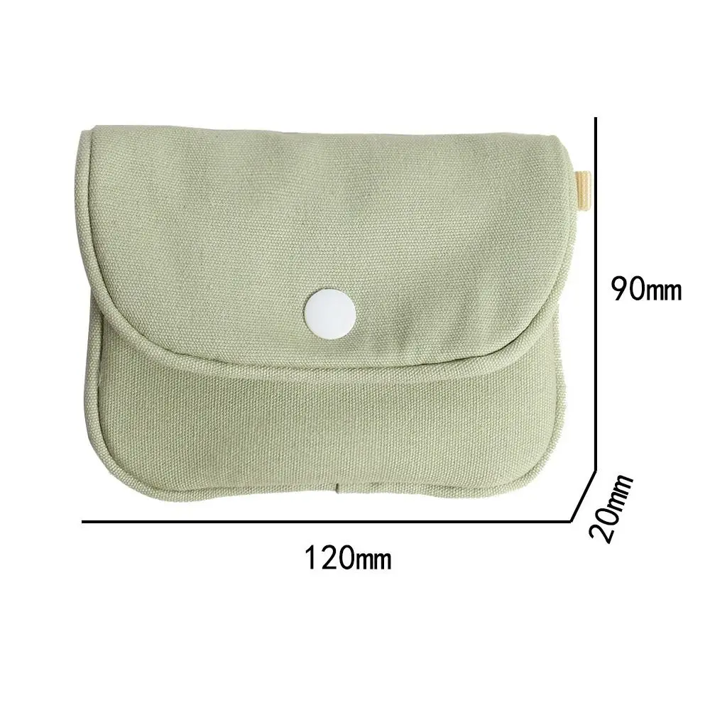 Portable Mini Cash Wallet Cotton Solid Color Cosmetic Bag Lightweight Soft Storage Bag Lipstick