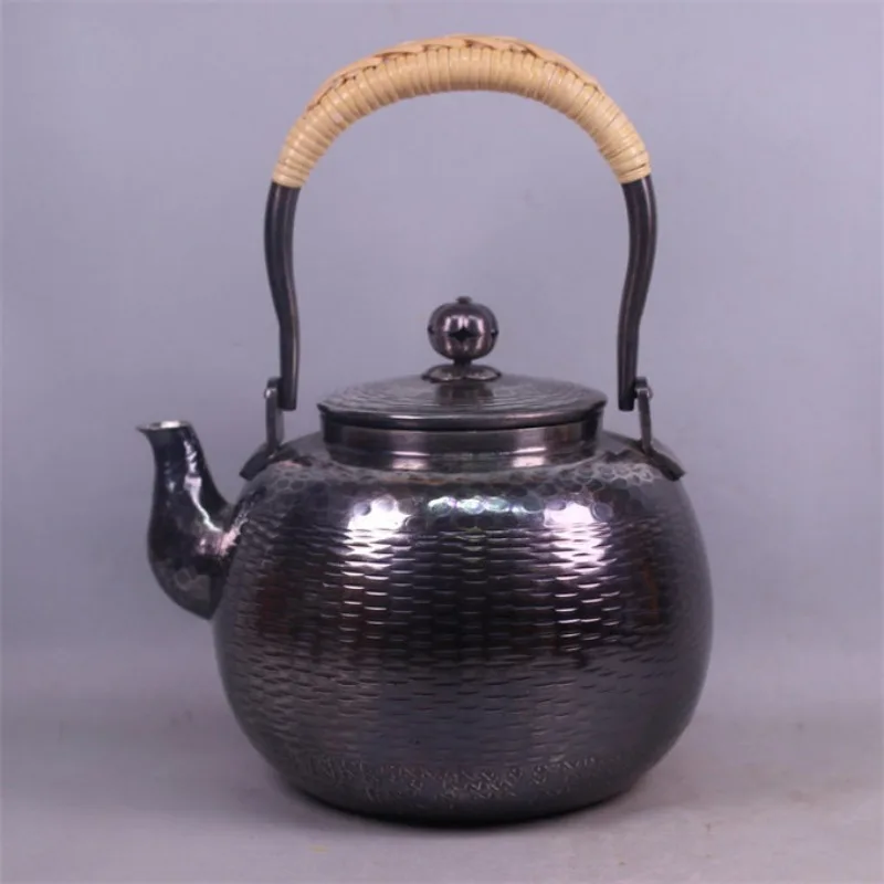 Tea ceremony set, copper pot hand-made boiling water to make tea, tea utensils plated with Yangtze River tea utensils