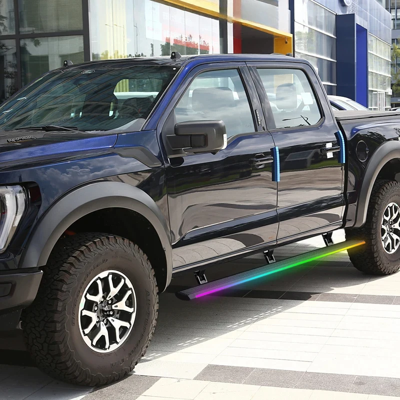 

High Quality LED Light Electric Power Running Board Side Steps For F150 F250 F350 F550 2008-2025