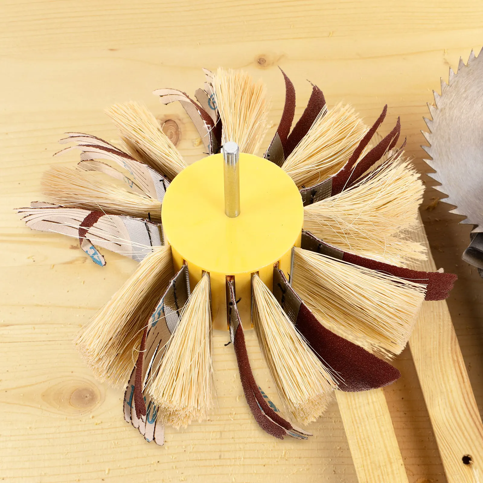 Sisal Fiber Sanding Drum Polisher Abrasive Buffing Wheel Drum Sander Rotary Tool Furniture Sanding Paper Heavy Duty Grit view 4