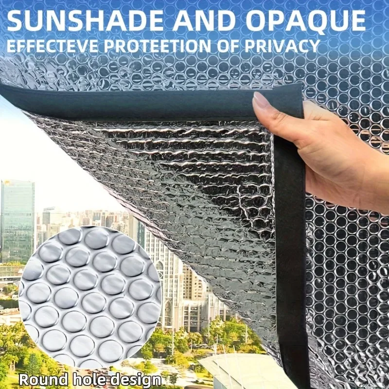 House Blackout Window Film Sun Shade Insulation Aluminum Foil Pad A Sun Protection Protective and Cooling Window Cover
