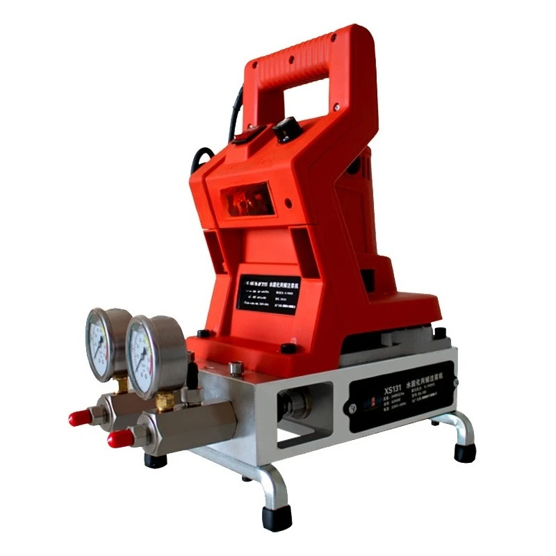 Double tube two-component waterproof grouting material grouting machine