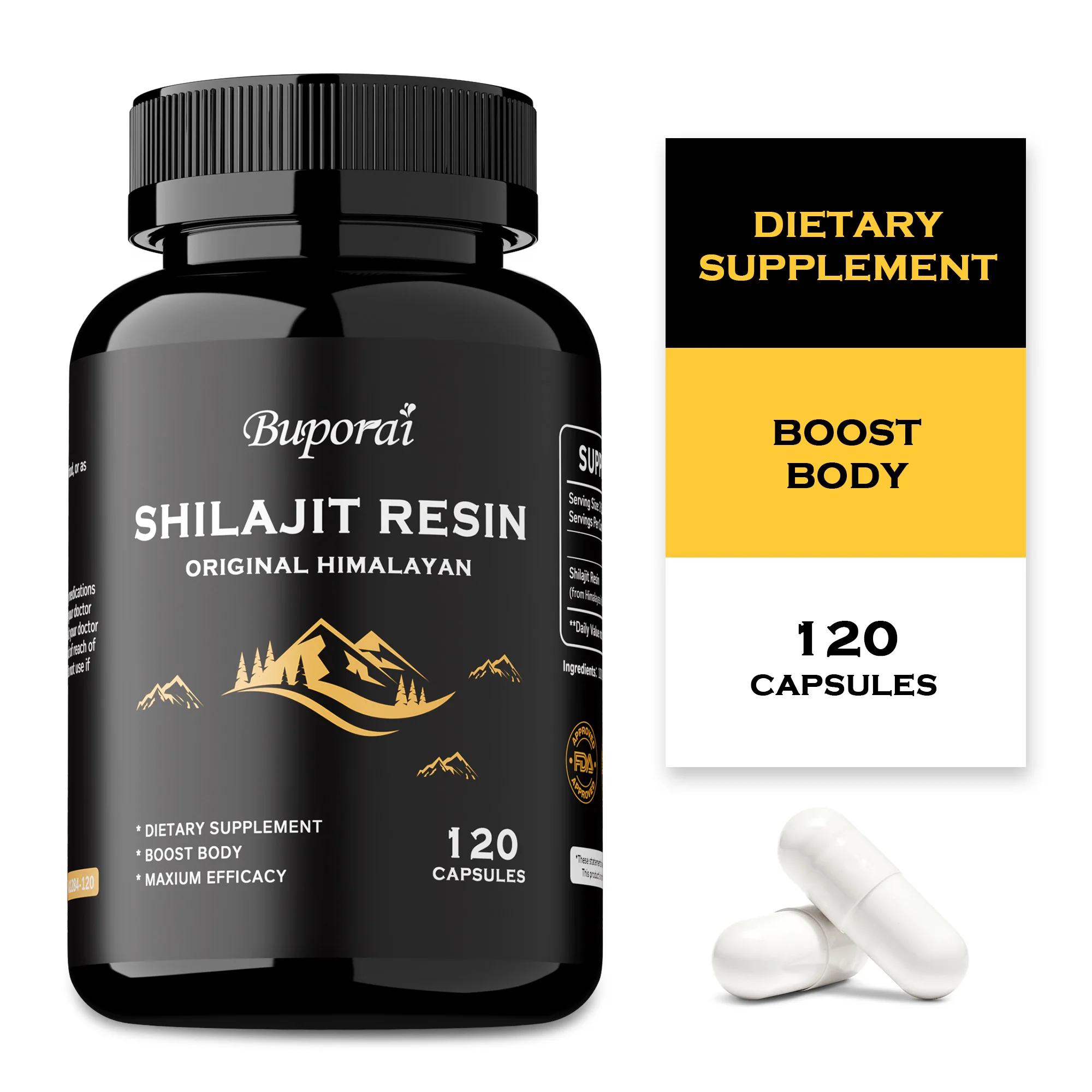 Shilajit Resin - Balances Hormones, Supports Brain Function, Muscle Growth, Vitality, Non-GMO