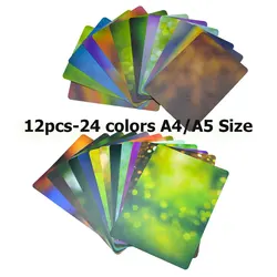 12pcs Double-side 24-Color Background Painting Card 15cm*21cm Macro Photography Background