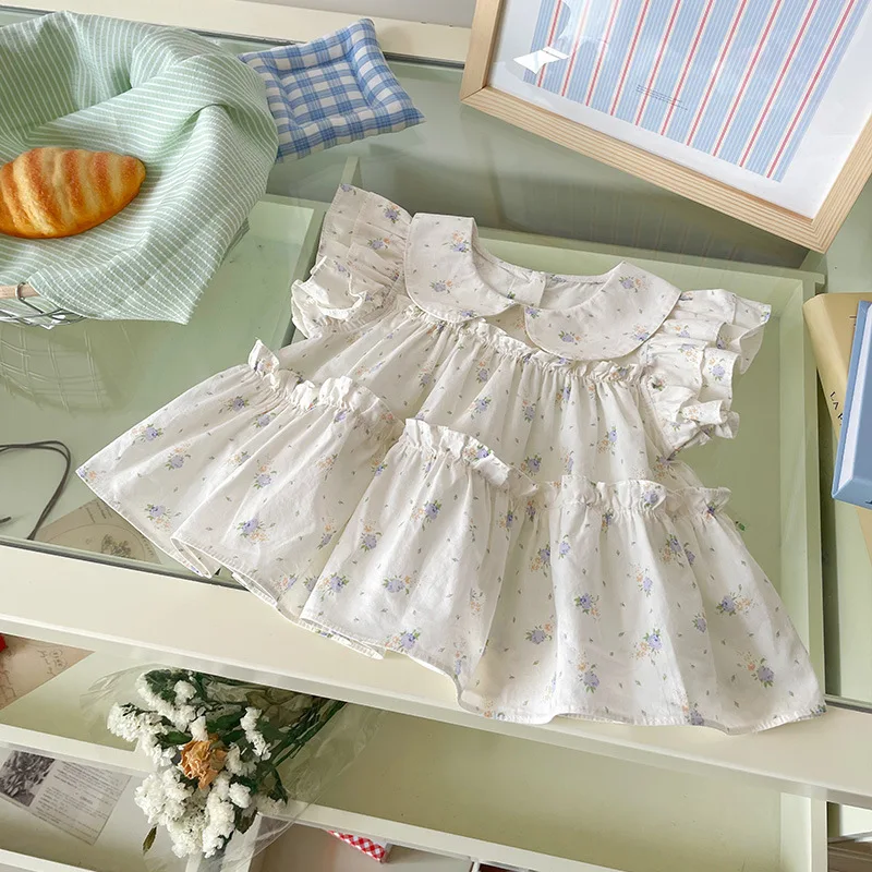 طقم بناتي 2025 صيفي جديد على الطراز الكوري بأكمام طائرة وطية صدر السترة بدون أكمام قميص وسراويل قصيرة طقم تصميم جديد #3