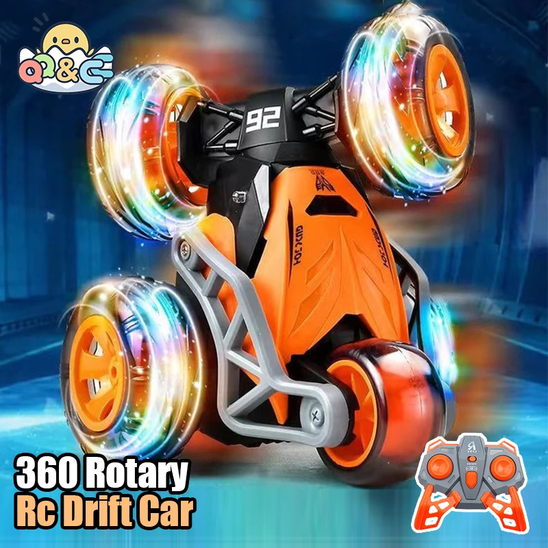 

Rc Drift Car 2.4G Remote Control Car 360 Rotary Min Stunt Car 5 Wheel Dump Car Electric Machine Children Toys for Boys Kids Gift